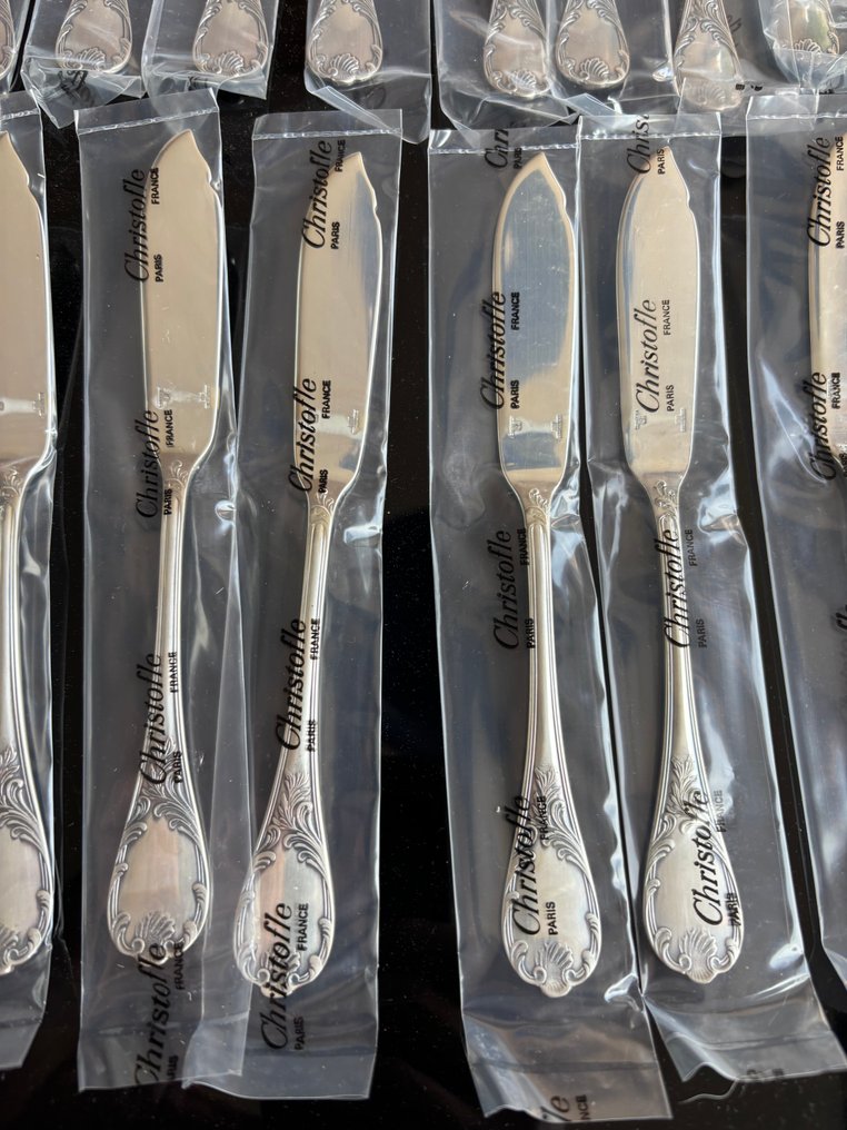 Christofle - Set da caffè (24) - Marly - Placcato argento #1.0