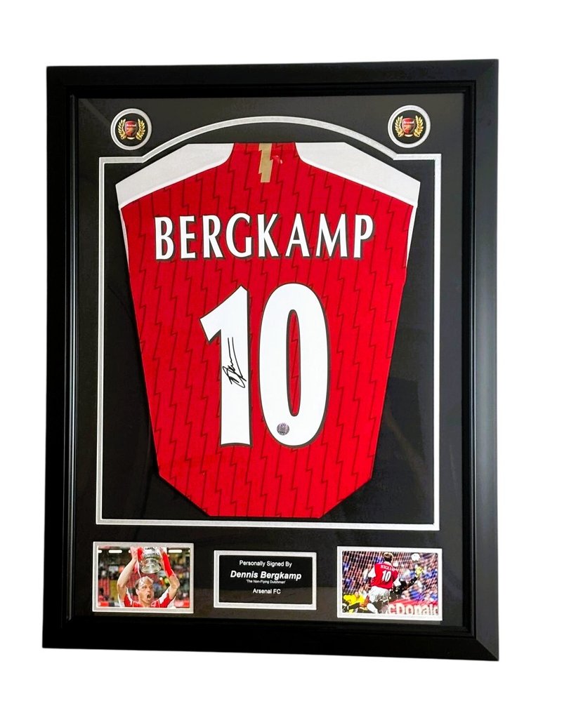 Arsenal - 欧洲足球联盟 - Dennis Bergkamp - Premium Frame – Museum Quality - 2024 - 球衣 #1.0