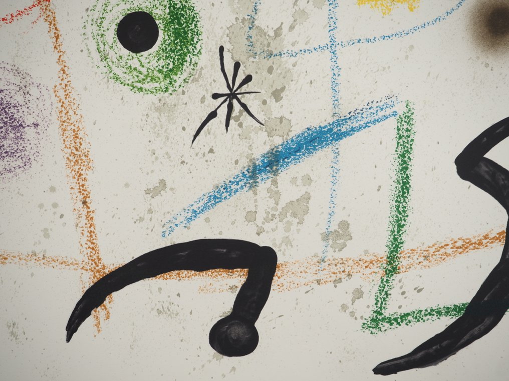 Joan Miro (1893-1983) - Composition surréaliste #4.3