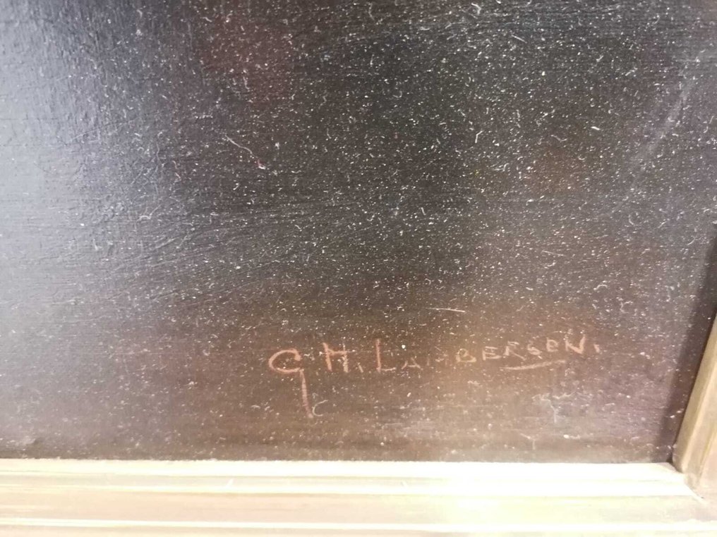 GH.Lambergen (XX) D'après Cornelis Bisschop (1630–1674) - La lecture #2.1