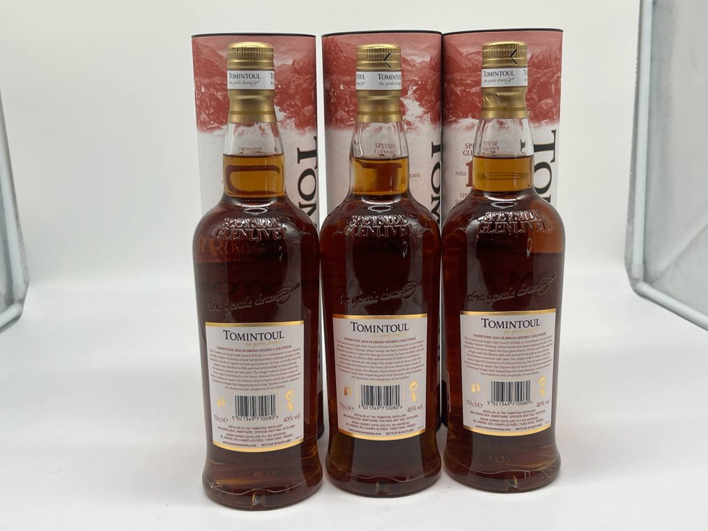 Tomintoul 2010 12 years old Oloroso Sherry Finish - Batch 2 - 70cl - 3 bottiglie #2.1