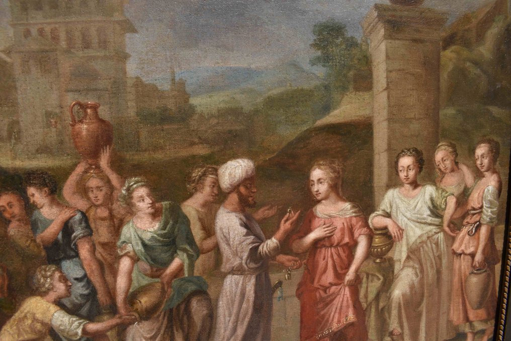 Nicholas Poussin (1594-1665), nach - Rebekka und Elieser am Brunnen #4.3