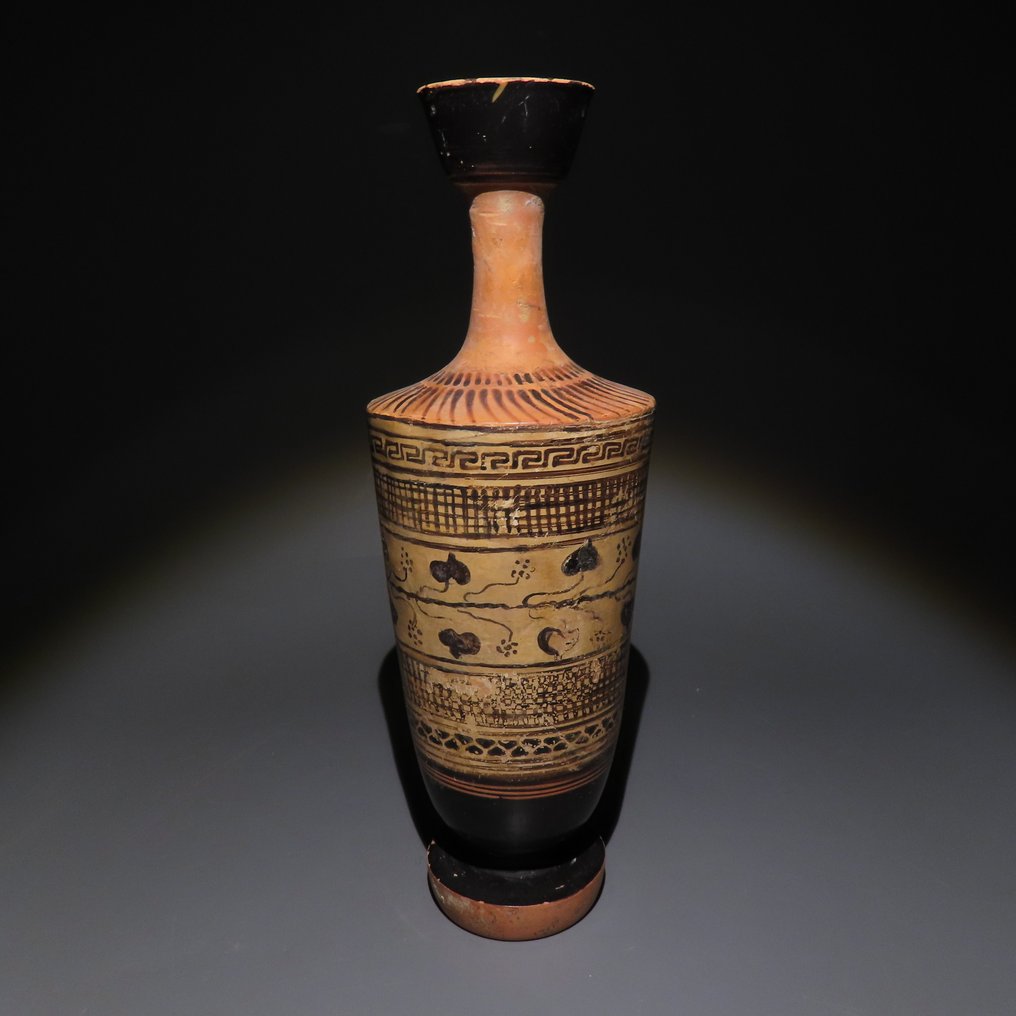 Ετρούσκοι Terracotta Λευκόθυρα. Αποδίδεται στον Ζωγράφο Μπελδάμ. 6ος αιώνας π.Χ. Ύψος 21,5 εκ. #2.1