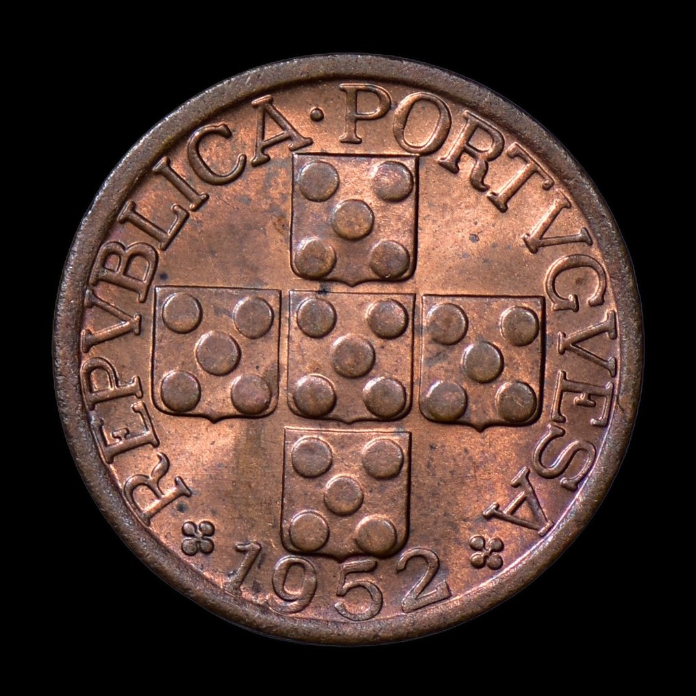 Πορτογαλία. Republic. XX Centavos 1952 - Escassa #1.0