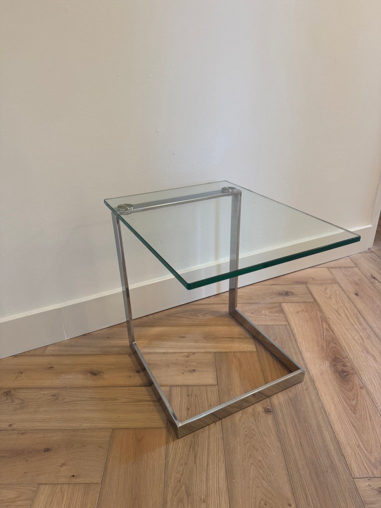 Gebra - Βοηθητικό τραπεζάκι - Γυαλί, Μέταλλο, Επιχρωμιωμένο #1.0