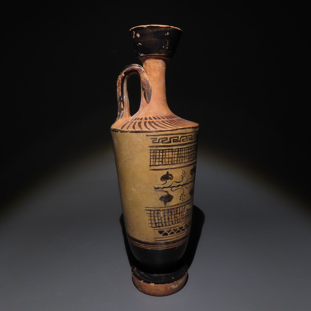 Ετρούσκοι Terracotta Λευκόθυρα. Αποδίδεται στον Ζωγράφο Μπελδάμ. 6ος αιώνας π.Χ. Ύψος 21,5 εκ. #1.0