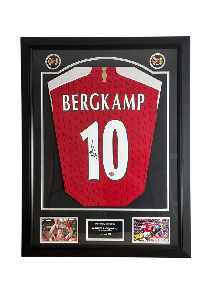 Arsenal - 欧洲足球联盟 - Dennis Bergkamp - Premium Frame – Museum Quality - 2024 - 球衣 #1.0