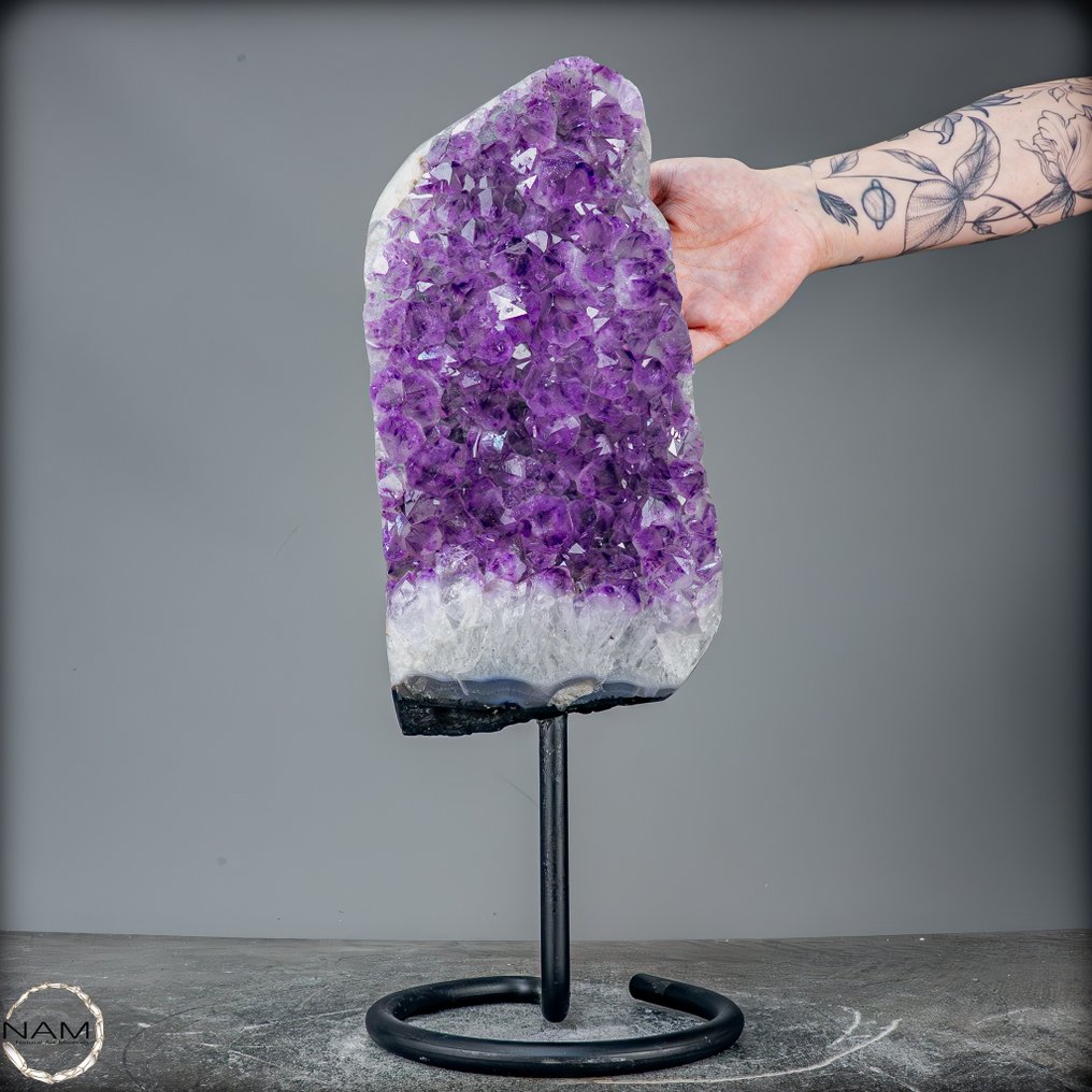 稀有天然糖衣紫水晶底座陈列 乌拉圭- 5657.82 g #1.0