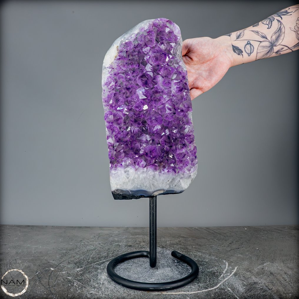 稀有天然糖衣紫水晶底座陈列 乌拉圭- 5657.82 g #3.2