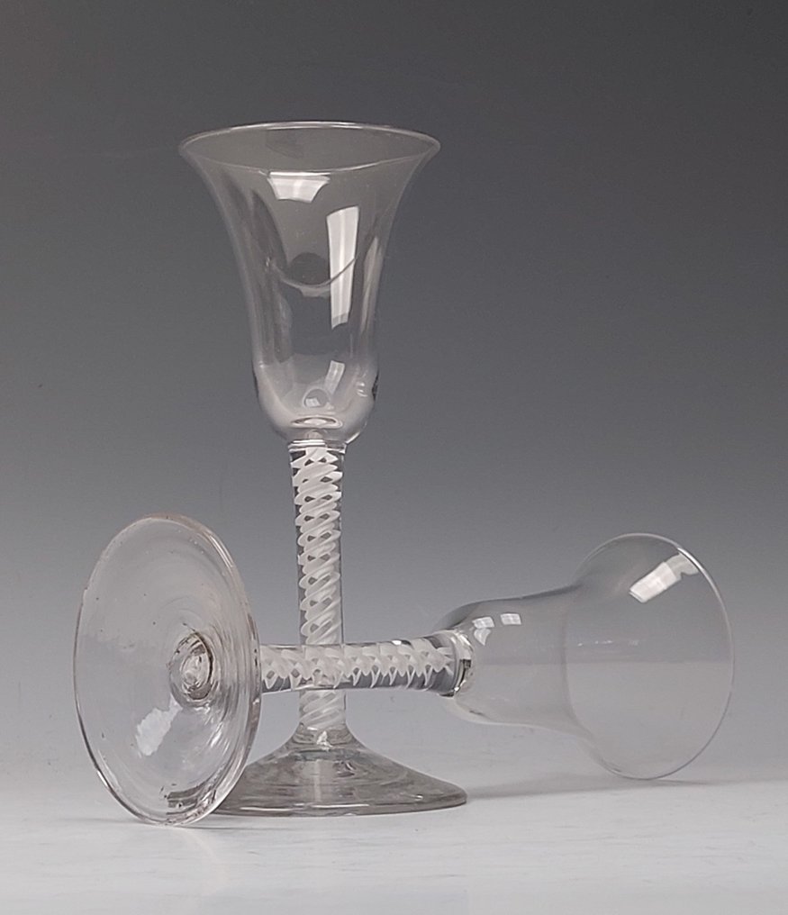 Weinglas (2) - Glas - Antike Schlingergläser #1.0