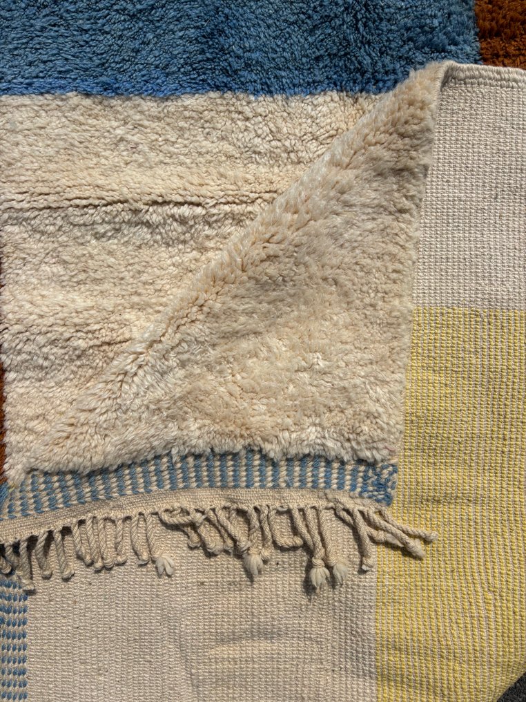 hand made - Luksuriøst marokkansk Mrirt-tæppe – Håndvævet uld – Minimalistisk geometrisk design - Tæppe - 300 cm - 200 cm #2.1