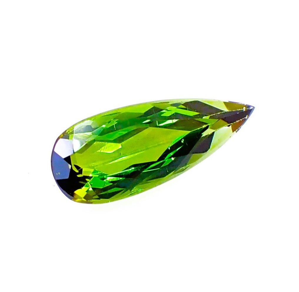 Groen Toermalijn - 3.49 ct - Antwerp Laboratory for Gemstone Testing (ALGT) - muntkleur #3.2