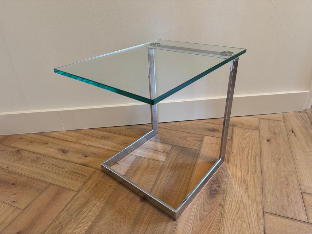 Gebra - Βοηθητικό τραπεζάκι - Γυαλί, Μέταλλο, Επιχρωμιωμένο #1.0