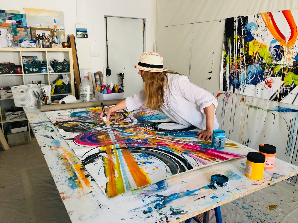 Dam Domido - Abstraction spontanée - 150 x 95  cm - No reserve price #3.2