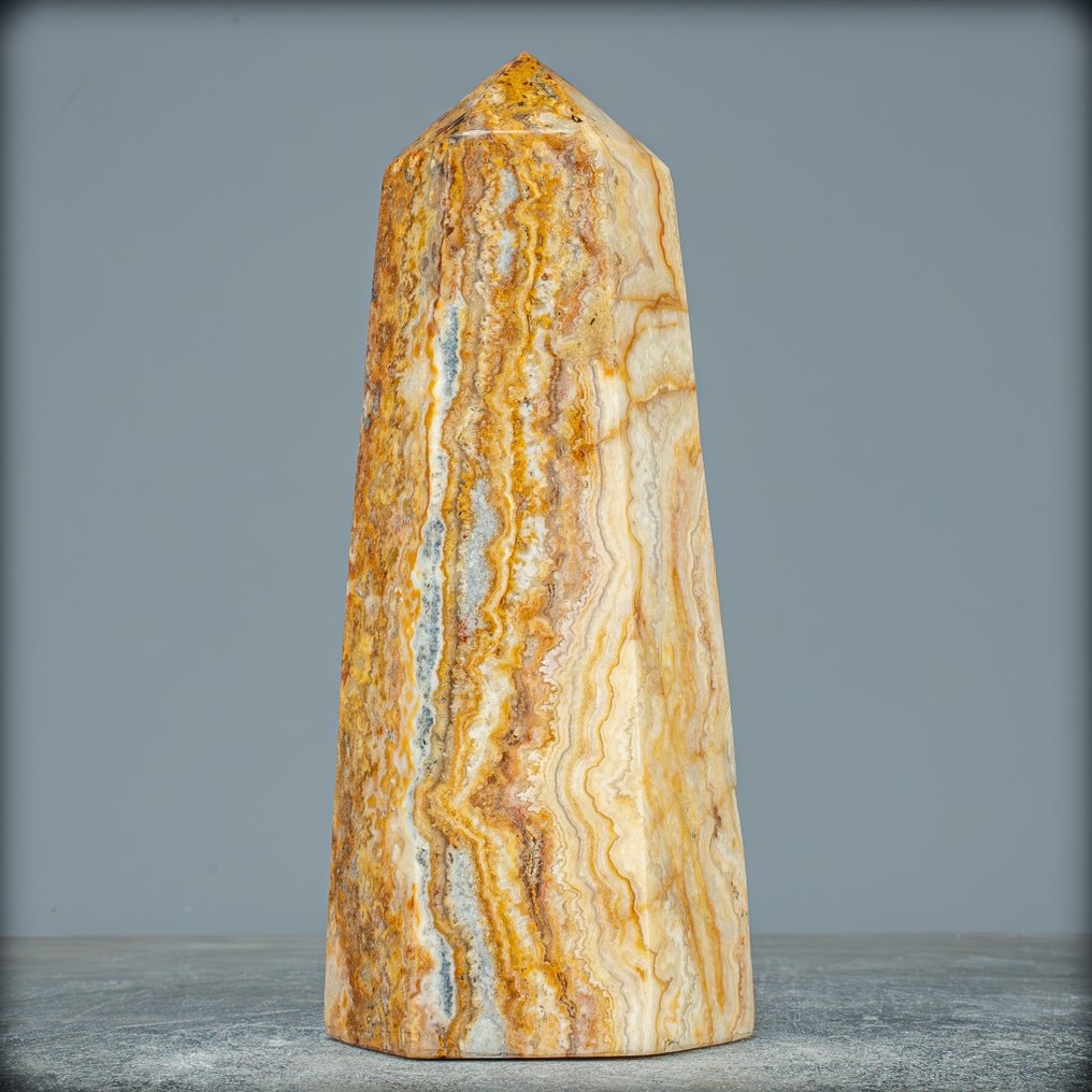天然稀有玛瑙方尖碑 Indonesien- 1344.35 g #1.0