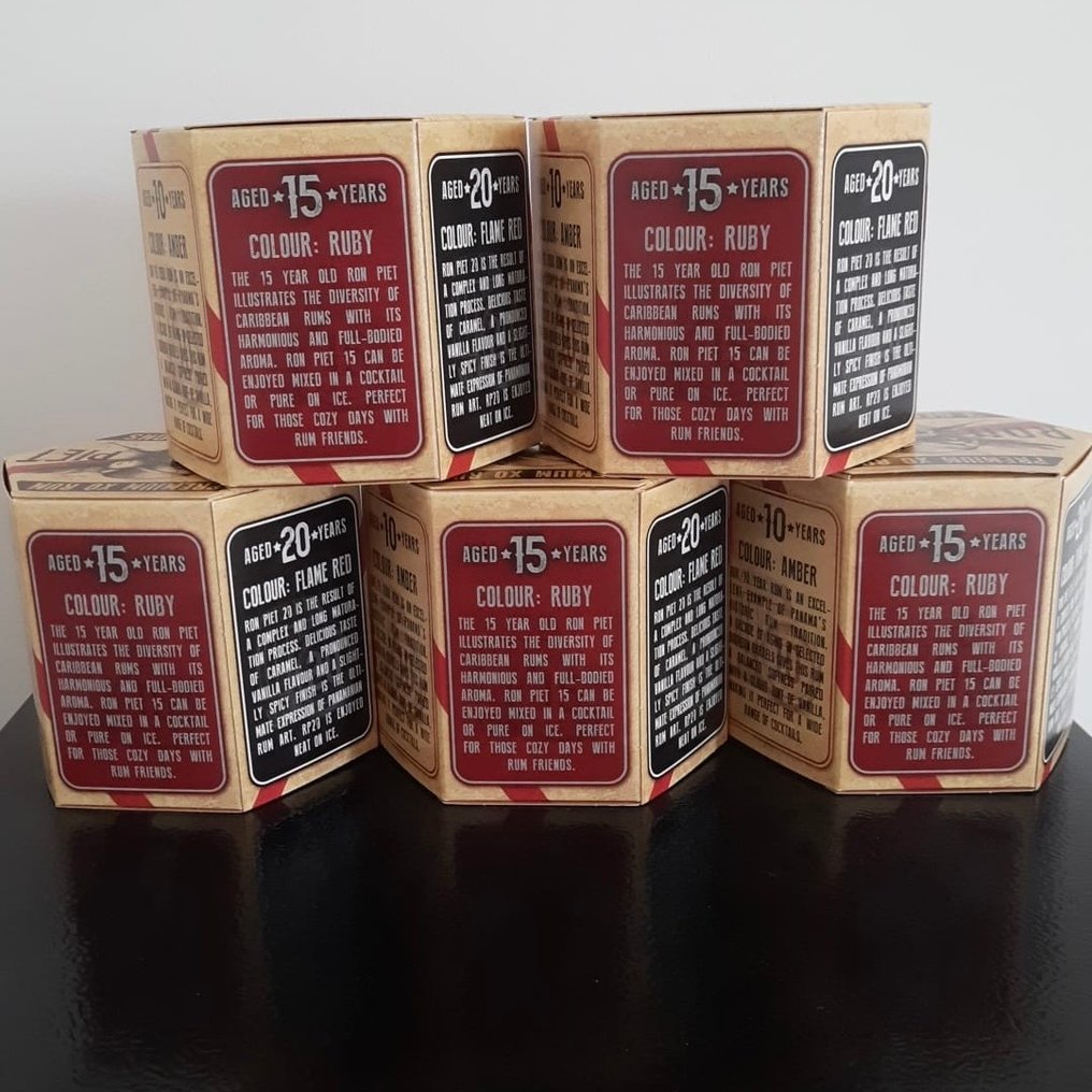 Ron Piet - 3 Generations Miniature Gift Set - 10yo, 15yo + 20yo  - 50ml - 15 bottles #3.2