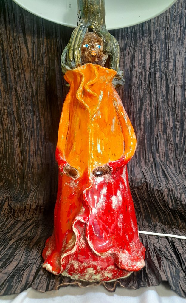 Figur-Tischlampe - Keramik #1.0