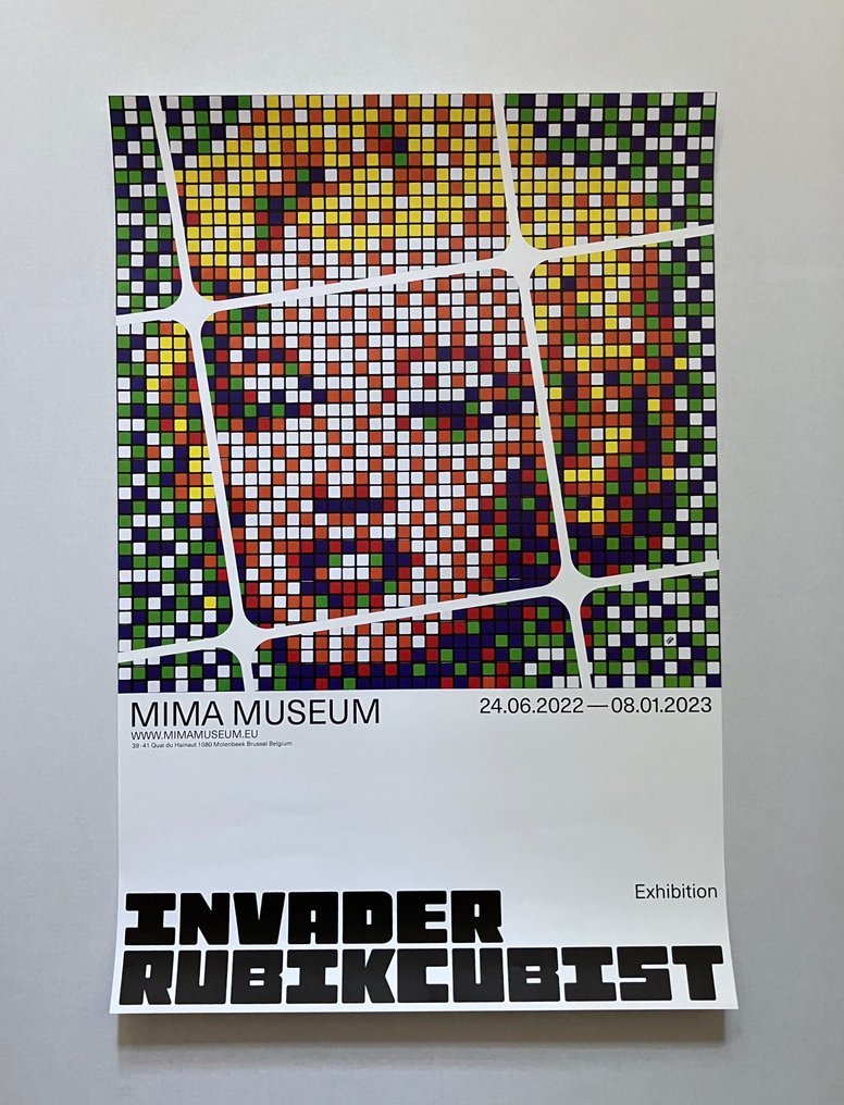 Space Invader - Invader Rubikcubist Exhibition Poster Set + Bonus #4.3