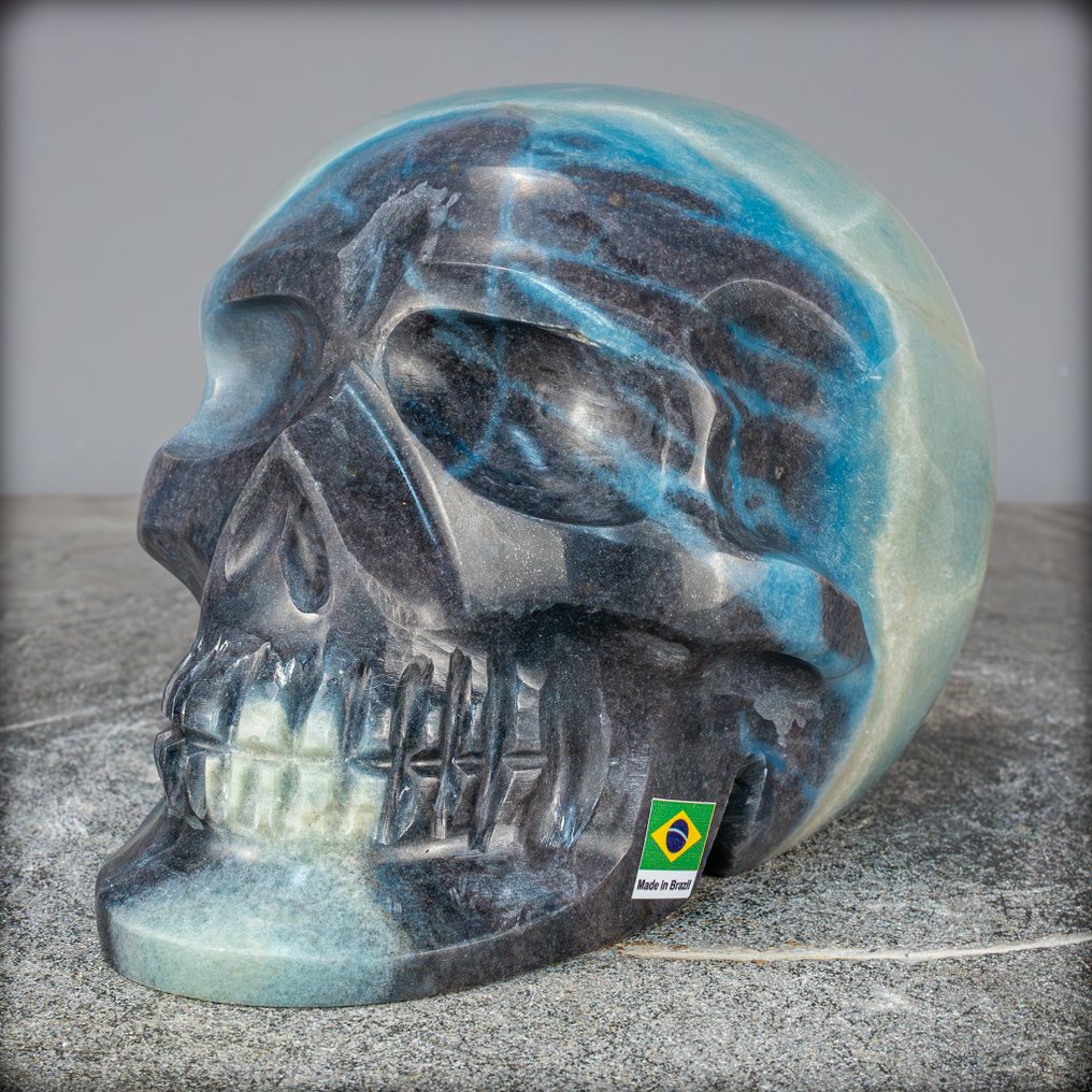 ΝΕΑ ΕΥΡΕΣΗ! Όμορφο AAA++ Trolleit Κρανίο, Βραζιλία- 3659.19 g #1.0