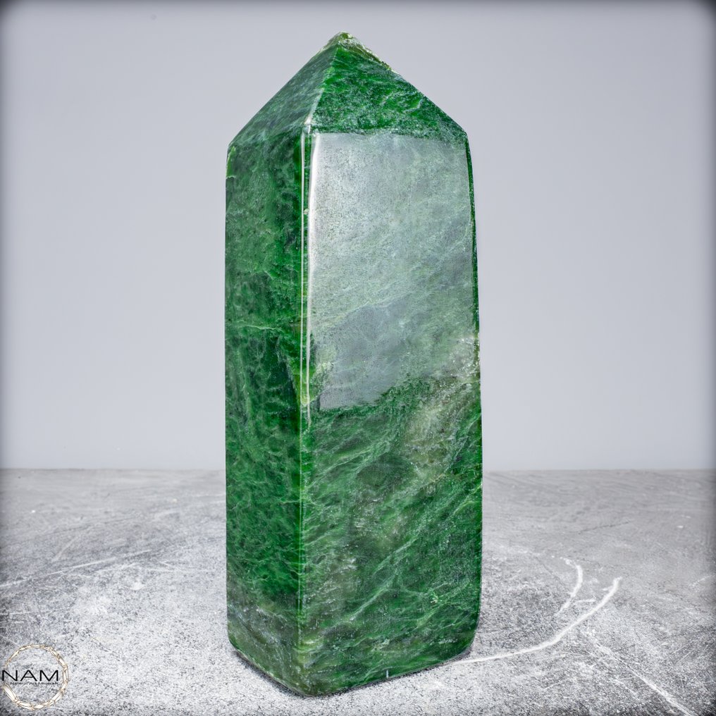 Jad nephrit natural de înaltă calitate Obelisc- 2419.37 g #3.2