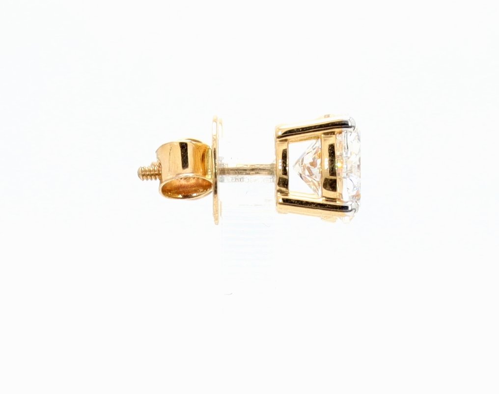 Stud fülbevaló - 18 kt. Sárga arany - 4.05ct. tw. - Gyémánt - Négy Csillag Stúdió fülbevaló #4.3