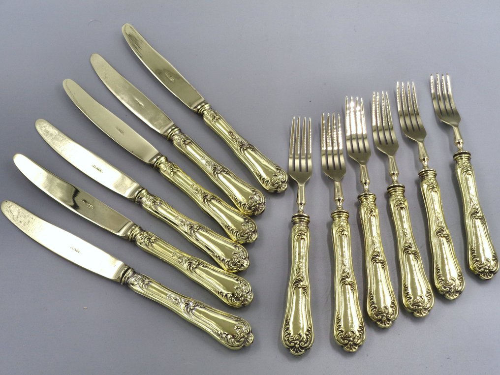 Solingen - 餐具套裝 (12) - 鍍金 - 复古 #2.1