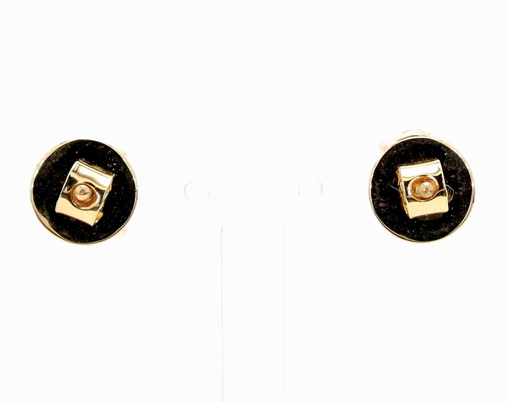 小型钉状耳环 - 18K包金 黄金 -  2.05ct. tw. - 钻石 - 椭圆切割耳钉 #4.3