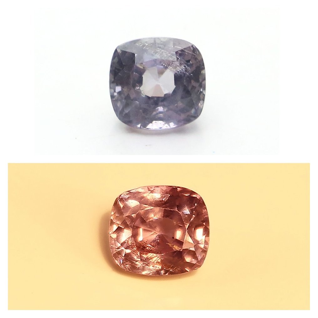 1 pcs Purple Sapphire - 1.14 ct - International Gemological Institute (IGI) - Color Change #1.0