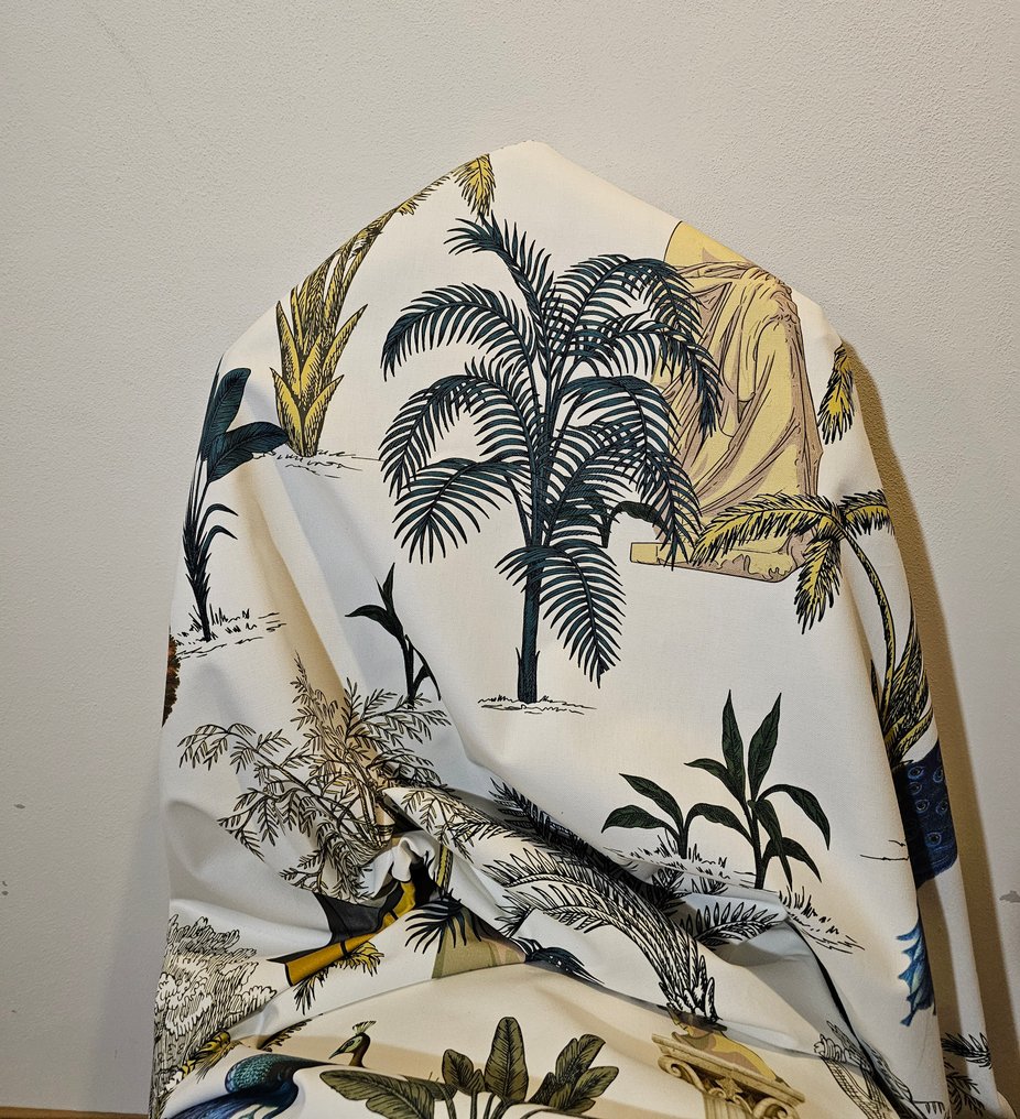 300x280cm! Exklusivt Art nouveau-tyg med påfåglar - 300x280cm - Exklusivt urval Design - Textil  - 300 cm - 280 cm #3.2