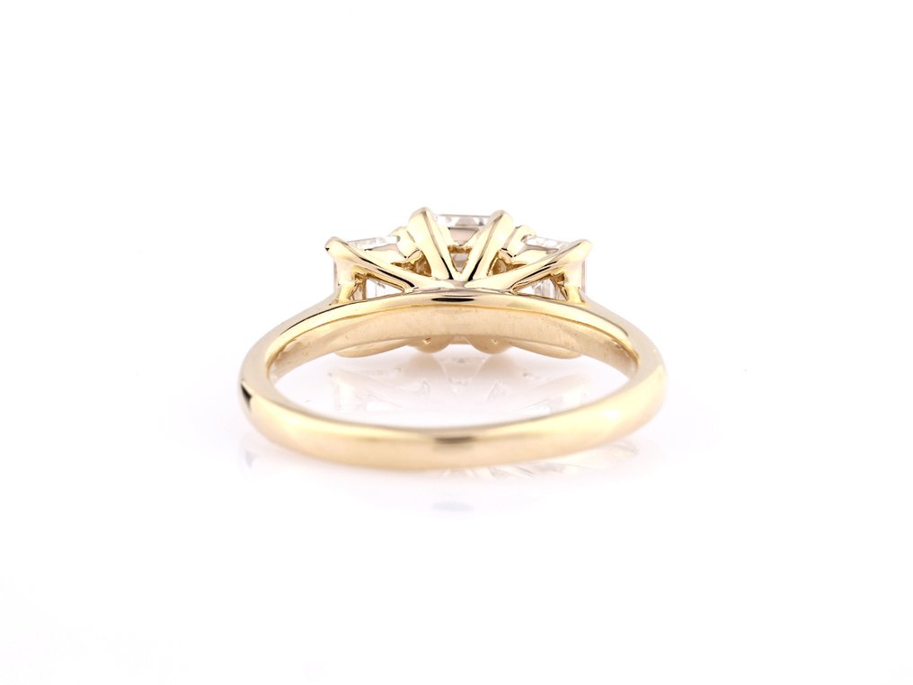 No reserve price - Ring - 14 kt. Yellow gold -  2.13ct. tw. Diamond (Lab-grown) #1.0