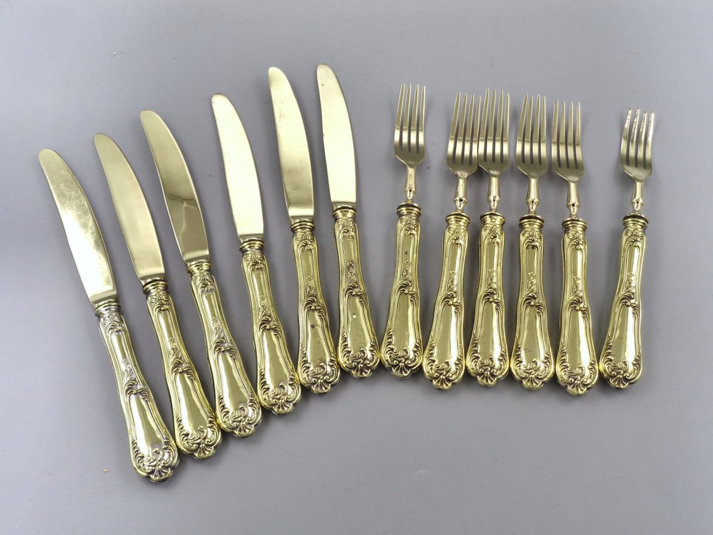 Solingen - 餐具套裝 (12) - 鍍金 - 复古 #1.0