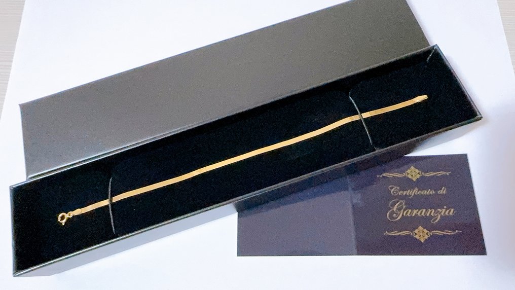 没有保留价 - 手镯 - 18K包金 黄金 - 19厘米 - 2.5毫米 - 1.75克 #2.1