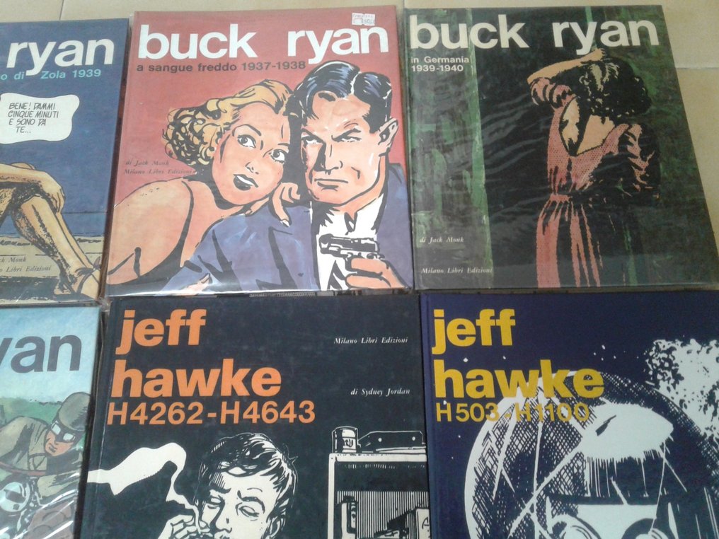 Buck Ryan e Jeff Hawke - 8x volumi di cui uno firmato da Sidney Jordan - 1 Comic collection - First edition - 1979 #2.1