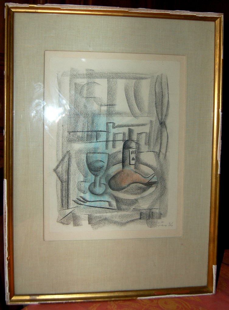 Francisco Bores (1898-1972) - Natura morta cubista (1934) #4.3