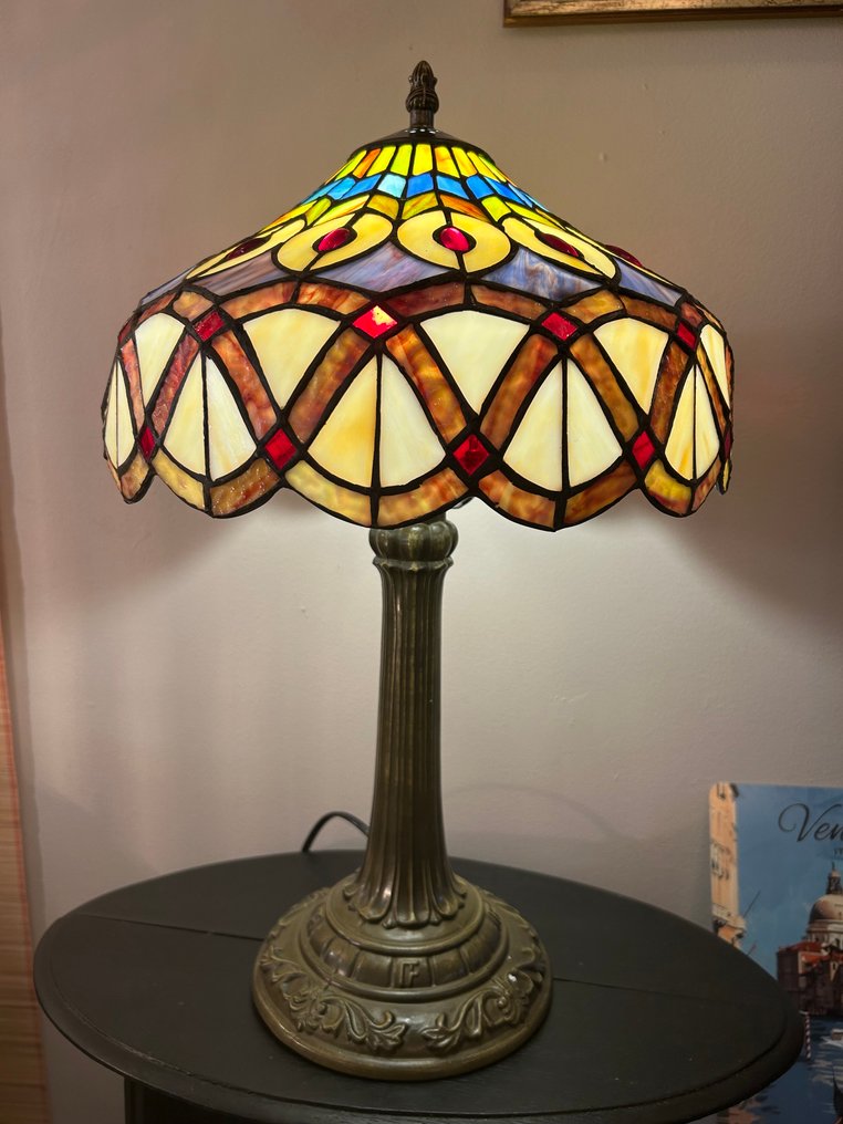 Buffet-Tischlampe - Buntglas #1.0