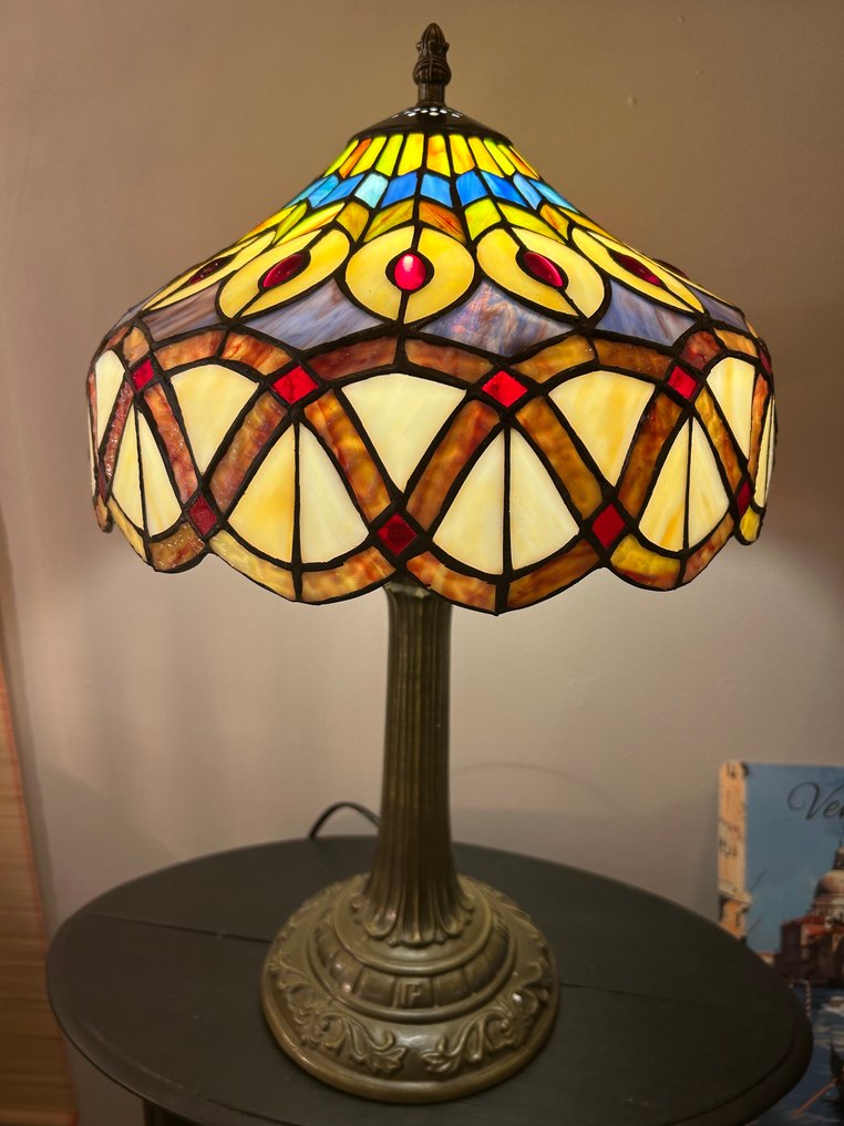 Buffet-Tischlampe - Buntglas #1.0