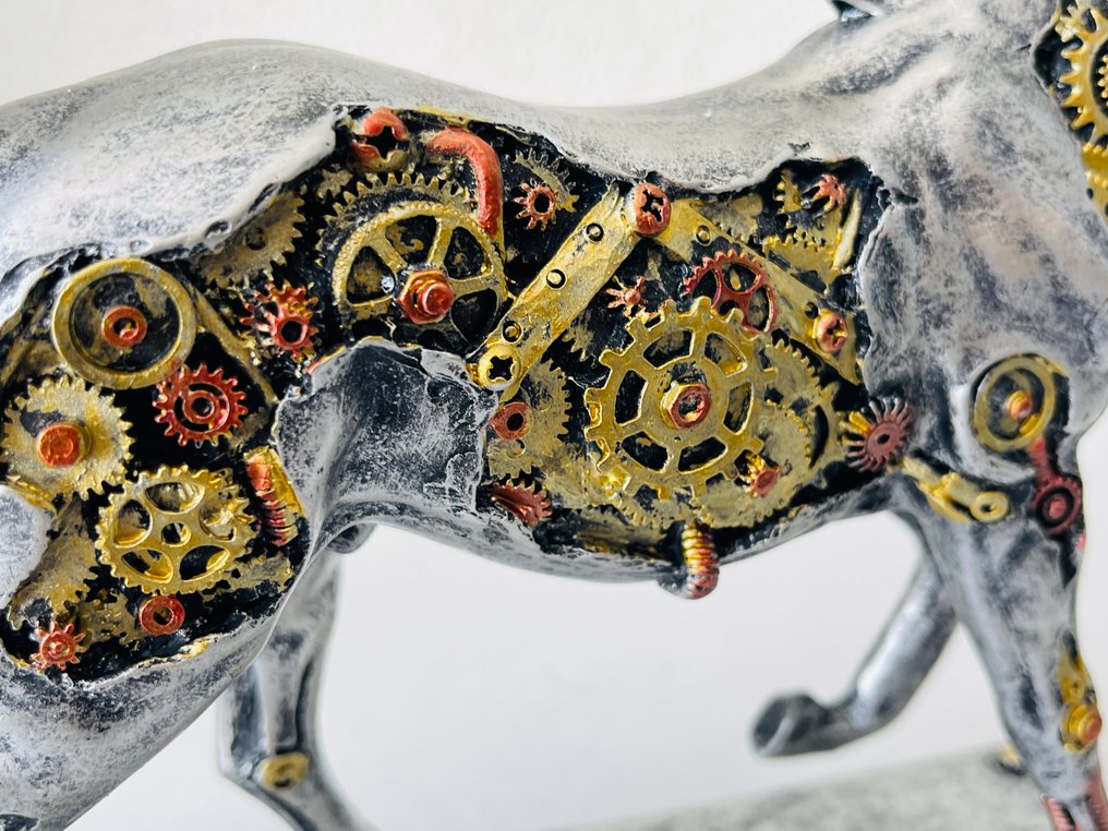 Exclusief S.Buru - Sculpture, XXL STATUE-signed-"RUNNING HORSE - 30 cm - Resin - 2024 #2.1