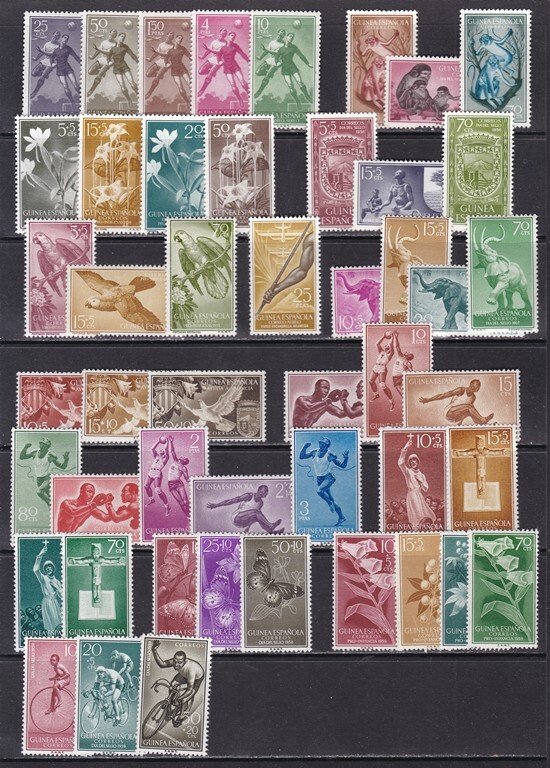 Spanisch-Guinea 1949/1959 - Sehr fortgeschrittene Sammlung - MNH #1.0