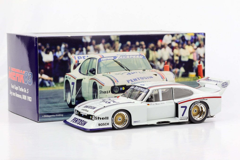 Werk83 1:18 - Model car - Ford Capri Turbo Gr.5 #7 - DRM 1983 - Jörg van Ommen #1.0