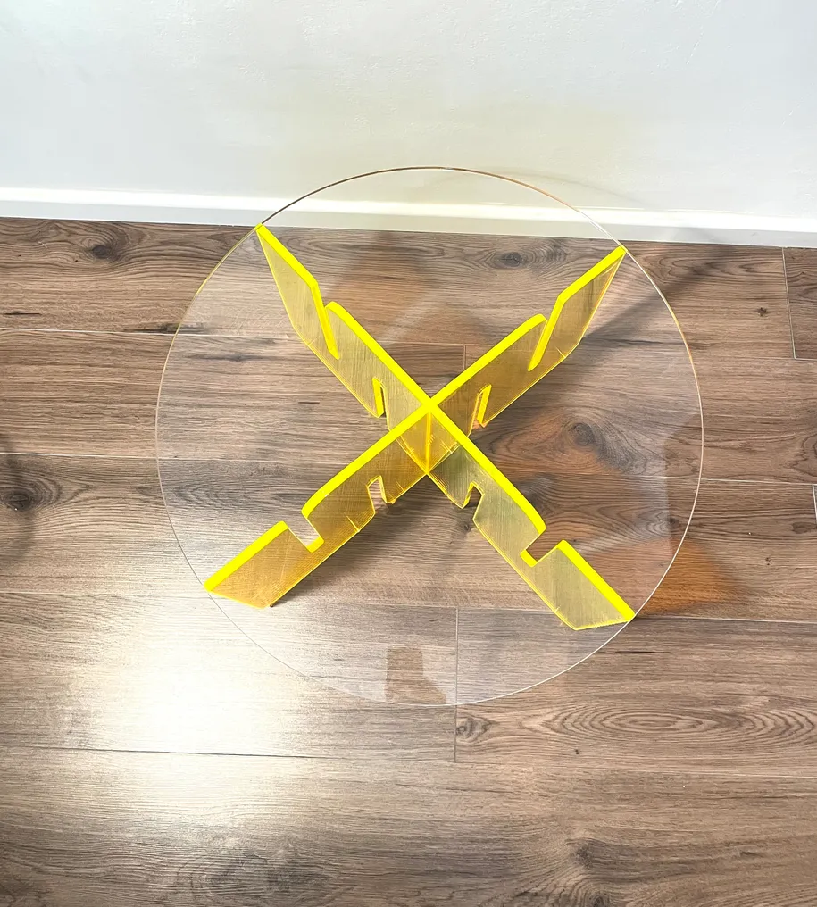 Mrn.D - Table basse - plexiglas - Jaune fluo #3.2