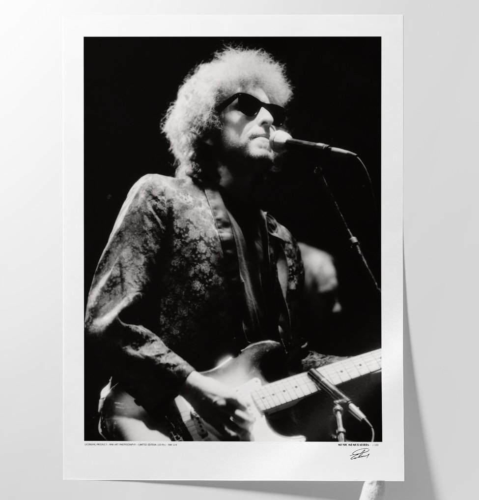 BOB DYLAN - Iconic Legend - XXL Fine Art Photography - 80x60 cm ! - Limited Edition Nr 03 of 100 - Serial MU123 - Collector - No Reserve #3.2