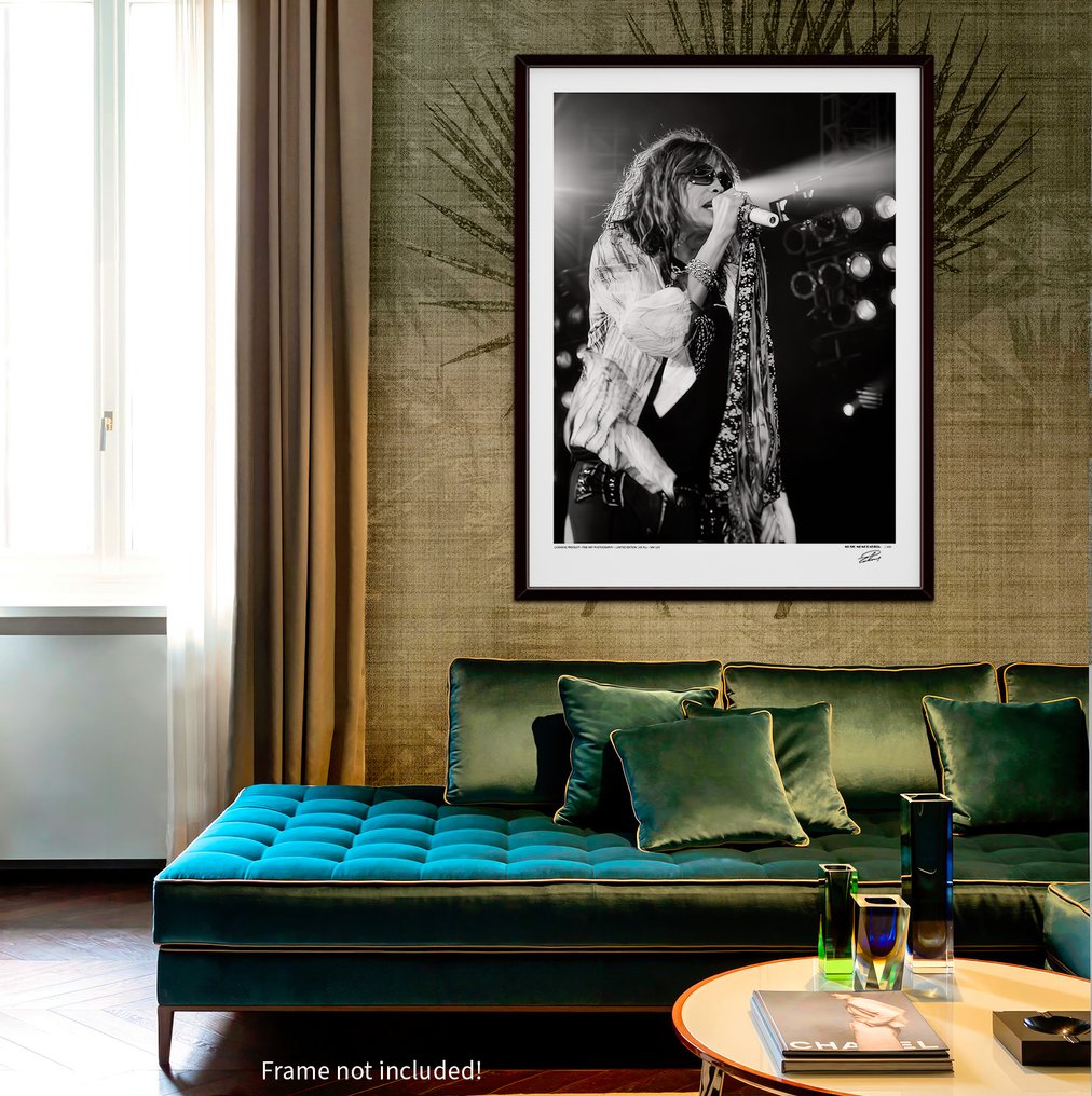 Aerosmith - Steven Tyler - Iconic Legend - XXL Fine Art Photography - 80x60 cm ! - Limited Edition Nr 04 of 100 - Serial MU120 - Collector - No Reserve #4.3