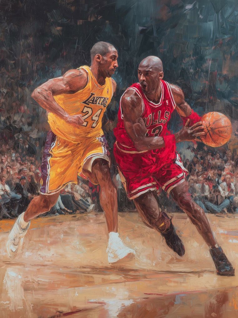 Canvas Fit - Alberto Ricardo - "Herencia en movimiento: Jordan vs. Bryant" #1.0