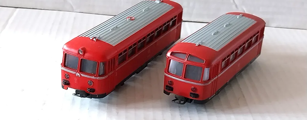 Märklin H0轨 - 3016/4018 - 模型火车轨道车 (2) - 轨道公交车与挂车 - DB #3.2