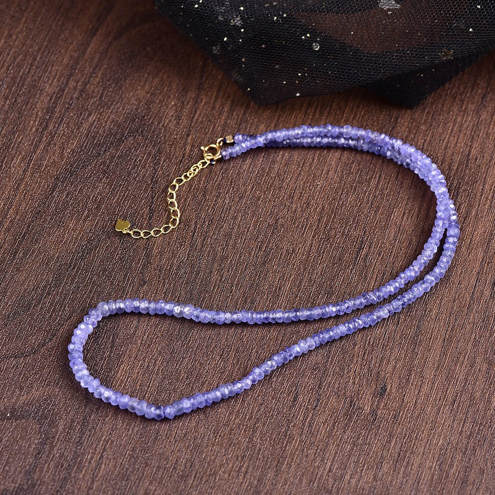 Χωρίς Προσφορές - Κομψό Κολιέ με Τανζανίτη Κομψές μπλε αποχρώσεις με ασήμι 925- 10.07 g #1.0