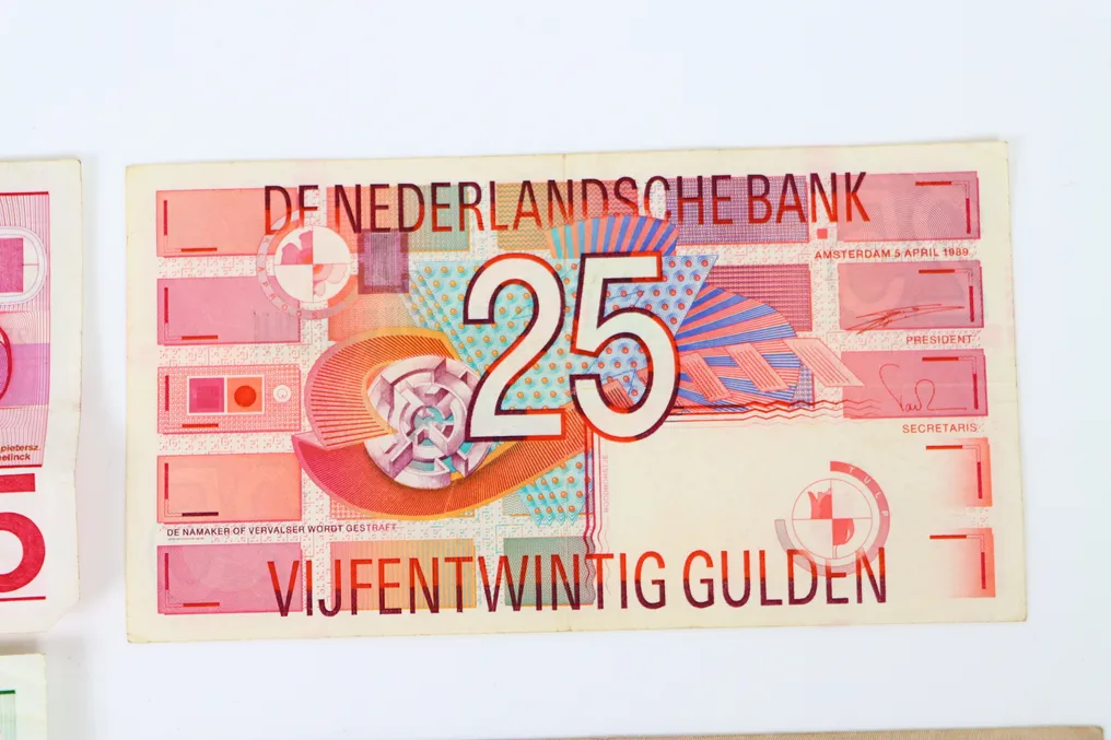 荷兰. - 9 Banknotes - various dates  (没有保留价) #4.3