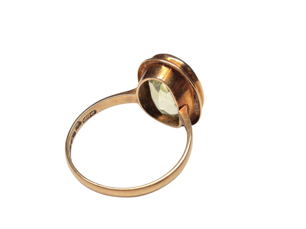 Sans prix de réserve - Bague - 14 carats Or jaune -  5.50ct. tw. Spinelle - découpé en ovale #4.3