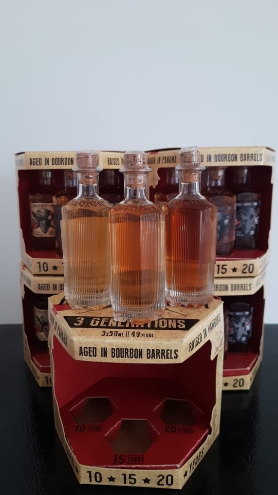 Ron Piet - 3 Generations Miniature Gift Set - 10yo, 15yo + 20yo  - 50ml - 15 bottles #4.3