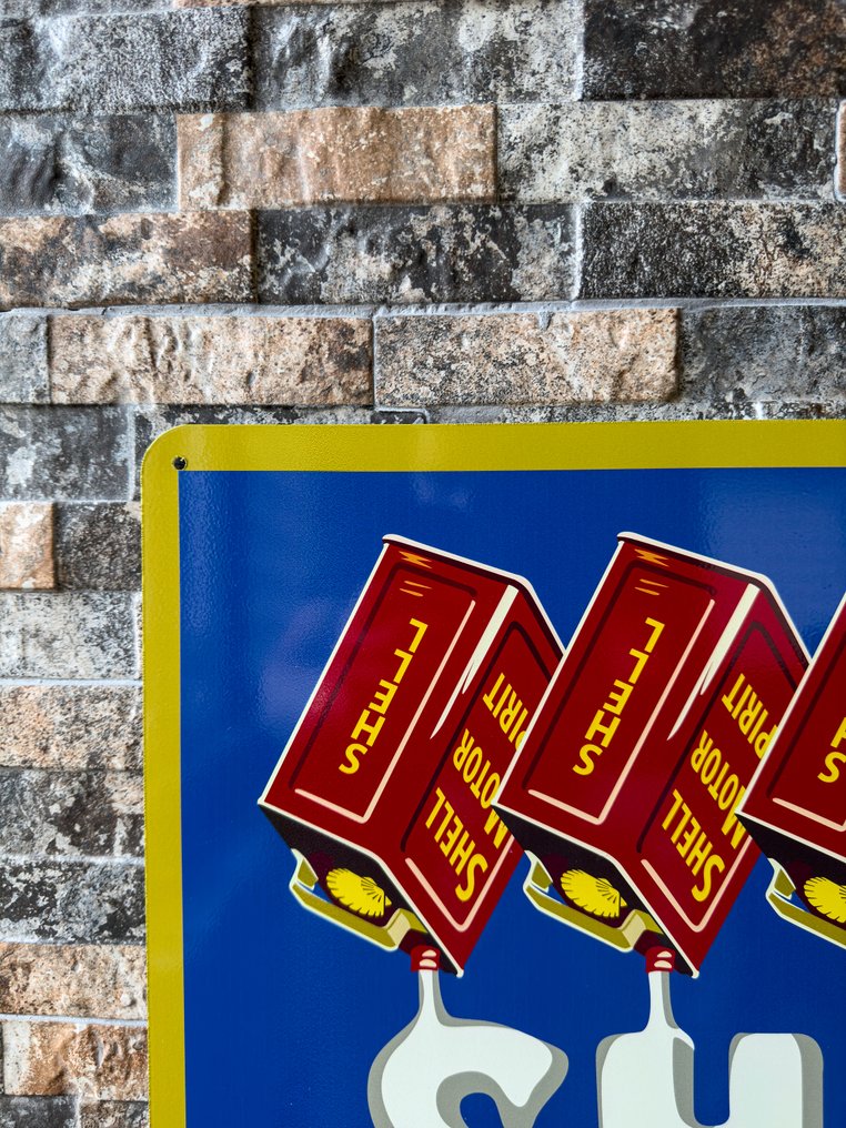 Sign - Shell - Vintage Shell advertisement sign XXL(60x40 cm) #4.3