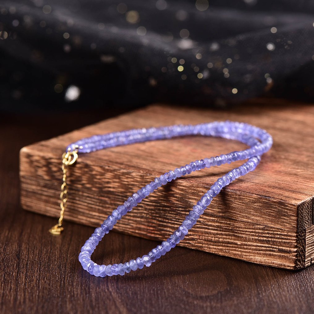 Χωρίς Προσφορές - Κομψό Κολιέ με Τανζανίτη Κομψές μπλε αποχρώσεις με ασήμι 925- 10.06 g #4.3